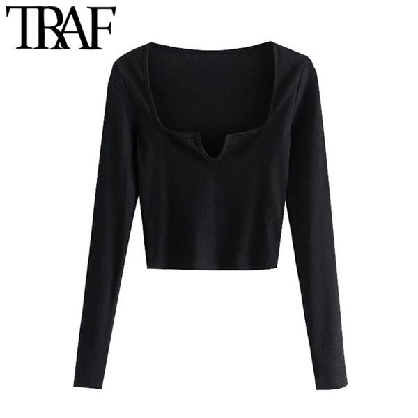 traf women fashion cropped ribbed blouses vintage square collar long sleeve female shirts chic 210225, White
traf women fashion cropped ribbed blouses vintage square collar long sleeve female shirts chic 210225, White