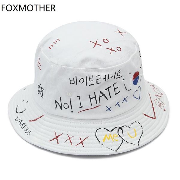 cloches foxmother hip hop black white letter graffiti bucket caps fishman hat chapeau femme mens korea
cloches foxmother hip hop black white letter graffiti bucket caps fishman hat chapeau femme mens korea