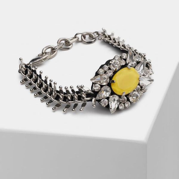 link, chain o37 bohemain handmade bracelet big stone for woman vintage charm bangle jewelry gift, Black
link, chain o37 bohemain handmade bracelet big stone for woman vintage charm bangle jewelry gift, Black