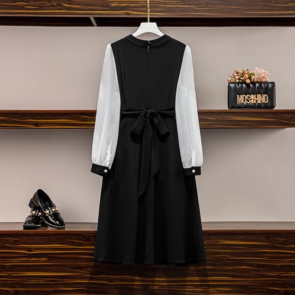 simple and elegant women in white chiffon long sleeve high waist line dressed party 2021 plus size dresses l-4xl clothes zljb, Black;gray
simple and elegant women in white chiffon long sleeve high waist line dressed party 2021 plus size dresses l-4xl clothes zljb, Black;gray
