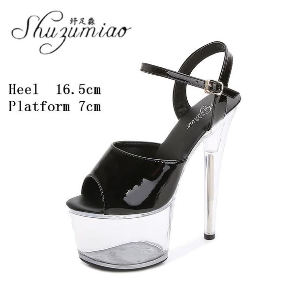 dress shoes model pole dancing women stripper show super high heel 17cm party club female rhinestone fringe clear crystal sandals, Black
dress shoes model pole dancing women stripper show super high heel 17cm party club female rhinestone fringe clear crystal sandals, Black