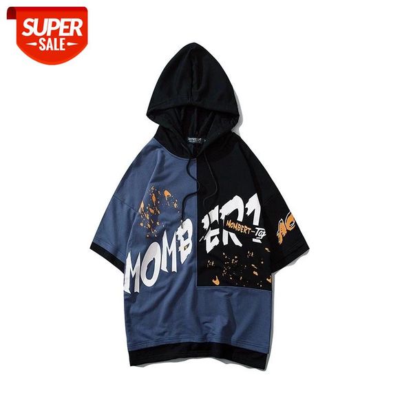 seveyfan 2021 men's hooded short sleeve t-shirt pure cotton summer stitching color half sleeve clothes #5k3e, White;black
seveyfan 2021 men's hooded short sleeve t-shirt pure cotton summer stitching color half sleeve clothes #5k3e, White;black