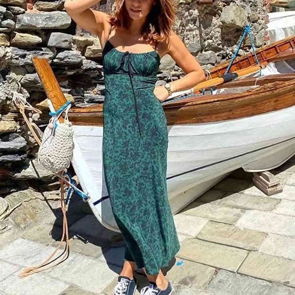 summer dress women boho dresses spaghetti strap women dress vintage floral print sundress french style vestidos 2021 x0521, Black;gray
summer dress women boho dresses spaghetti strap women dress vintage floral print sundress french style vestidos 2021 x0521, Black;gray
