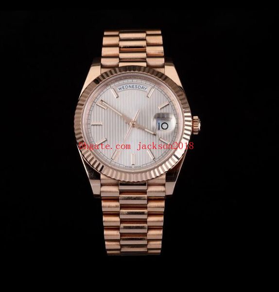 men's watches 228235 228238 228239 40mm asia 2813 mechanical automatic silver gold stainless steel bracelet fashion luxury watch, Slivery;brown
men's watches 228235 228238 228239 40mm asia 2813 mechanical automatic silver gold stainless steel bracelet fashion luxury watch, Slivery;brown