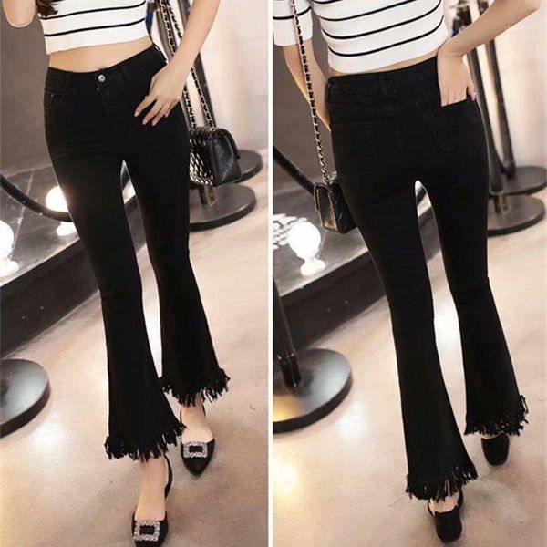 denim flared pants women large size fashion cotton denim ankle length pants women slim high waist skinny casual jeans1, Blue
denim flared pants women large size fashion cotton denim ankle length pants women slim high waist skinny casual jeans1, Blue