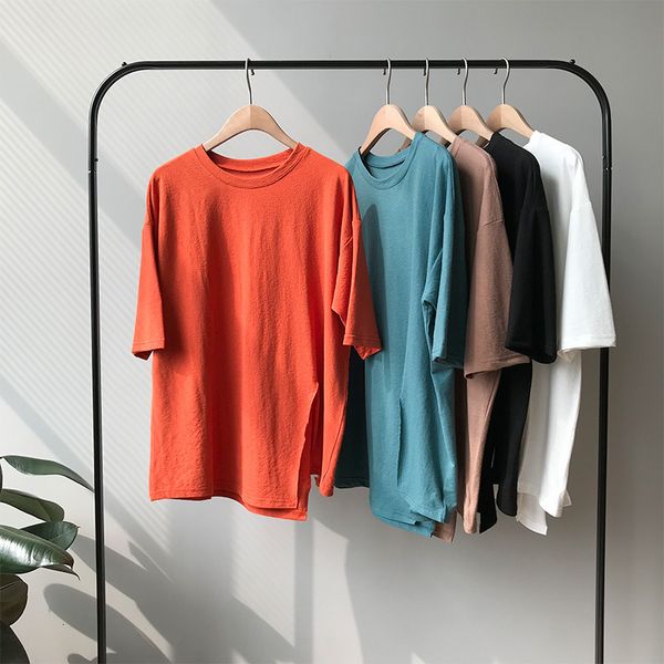new 2021 summer oversized women shirt side splited solid color medium length design irregular split short sleeve 1tcb, White
new 2021 summer oversized women shirt side splited solid color medium length design irregular split short sleeve 1tcb, White