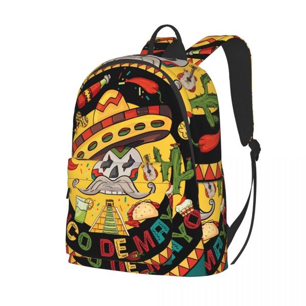 backpack college school bag casual mexican skull in sombrero book packbag for teenager travel shoulder
backpack college school bag casual mexican skull in sombrero book packbag for teenager travel shoulder