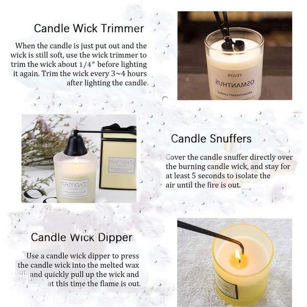 3 in 1 candle accessory set - candle trimmer, candle dipper, snuffer, care tools gift fo jllmty
3 in 1 candle accessory set - candle trimmer, candle dipper, snuffer, care tools gift fo jllmty