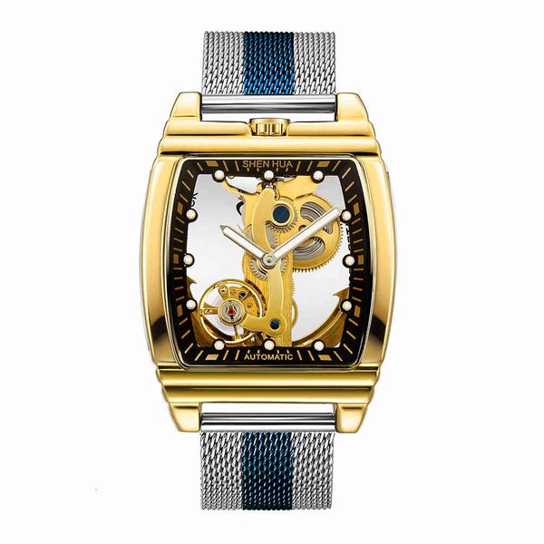 2021new style automatic skeleton man mechanical watch gold black sier classic sport waterproof male clock, Slivery;brown
2021new style automatic skeleton man mechanical watch gold black sier classic sport waterproof male clock, Slivery;brown