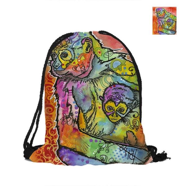 backpack monkey printing drawstring for beach school shopping fashion polyester bags women men pouch backpacks shoulder bag
backpack monkey printing drawstring for beach school shopping fashion polyester bags women men pouch backpacks shoulder bag