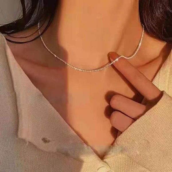 pendant necklaces 2021 silver color sparkling clavicle chain choker necklace collar for women tennis jewelry party birthday gift
pendant necklaces 2021 silver color sparkling clavicle chain choker necklace collar for women tennis jewelry party birthday gift