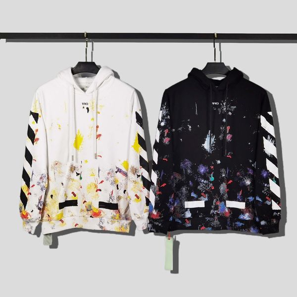 2021 new off star autumn fireworks splash ink style arrow print loose men's and women's hoodie, Black
2021 new off star autumn fireworks splash ink style arrow print loose men's and women's hoodie, Black