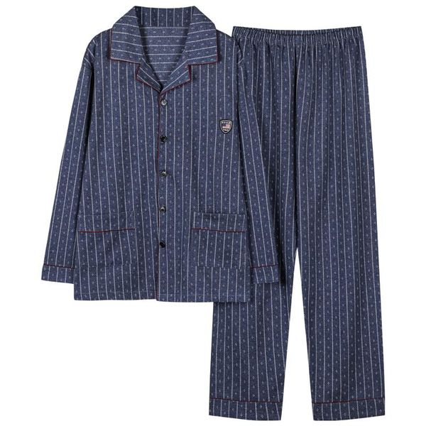 men's sleepwear autumn spring men pajamas long sleeve male pajama set full cotton for suit homewear plus size 3xl, Black;brown
men's sleepwear autumn spring men pajamas long sleeve male pajama set full cotton for suit homewear plus size 3xl, Black;brown