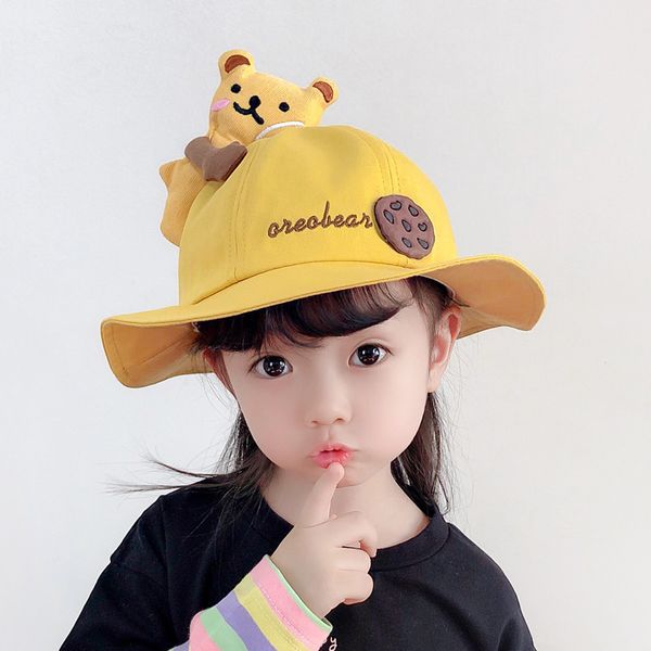 boy's fisherman's in spring and autumn cartoon cute girl's sunscreen basin version traveling children's hat, Yellow
boy's fisherman's in spring and autumn cartoon cute girl's sunscreen basin version traveling children's hat, Yellow