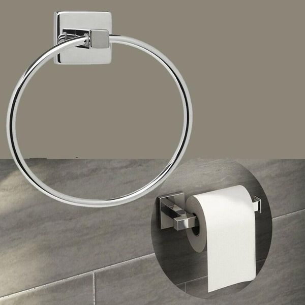 stainless steel bathroom toilet roll holder solid color toilet paper holder round towel ring set fittings included
stainless steel bathroom toilet roll holder solid color toilet paper holder round towel ring set fittings included