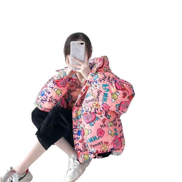 korean winter down et women's 2021 mid long casual bread loose print hooded fashion, Black
korean winter down et women's 2021 mid long casual bread loose print hooded fashion, Black