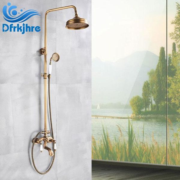 bqthroom antique wall mounted brass rainfall shower head faucet valve tub spout hand shower wall mounted faucets sets
bqthroom antique wall mounted brass rainfall shower head faucet valve tub spout hand shower wall mounted faucets sets