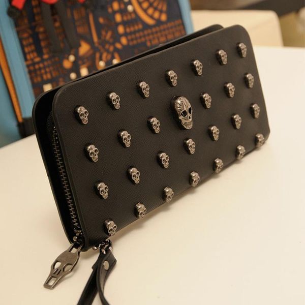 wallets fashion women lady long purse female black punk style skull pu leather feminina for coin card clutch bag, Red;black
wallets fashion women lady long purse female black punk style skull pu leather feminina for coin card clutch bag, Red;black