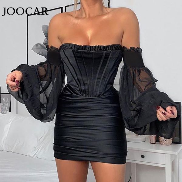 casual dresses 2021 joocar off shoulder long puff sleeve bodycon dress jc1093, Black;gray
casual dresses 2021 joocar off shoulder long puff sleeve bodycon dress jc1093, Black;gray