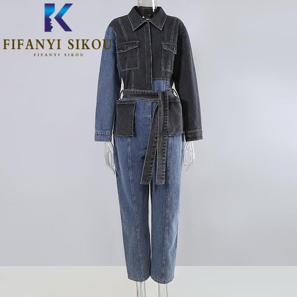 denim jumpsuit women streetwear fashion patchwork high waist jumpsuits loose long sleeve denim overalls female jeans romper, Black;white
denim jumpsuit women streetwear fashion patchwork high waist jumpsuits loose long sleeve denim overalls female jeans romper, Black;white