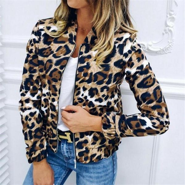 women's jackets 2021 women short coats leopard printed long sleeves slim casual outwear fashion female's zipper autumn fall, Black;brown
women's jackets 2021 women short coats leopard printed long sleeves slim casual outwear fashion female's zipper autumn fall, Black;brown