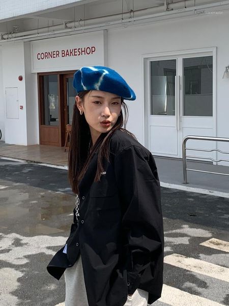 berets women girl beret artist warm wool winter beanie hat cap vintage plain hats tie-dyed elegant lady caps, Blue;gray
berets women girl beret artist warm wool winter beanie hat cap vintage plain hats tie-dyed elegant lady caps, Blue;gray