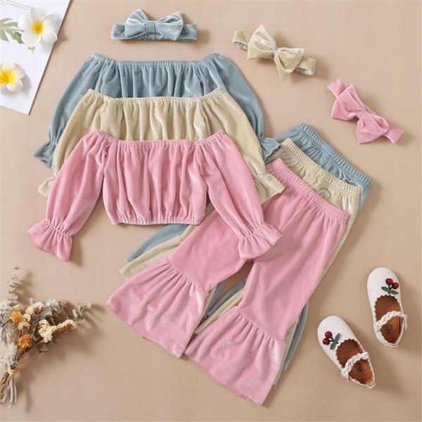 clothing sets boiiwant 1-5y girls casual autumn winter outfit solid color boat neck pullover and flared pants with headdress kids suit, White
clothing sets boiiwant 1-5y girls casual autumn winter outfit solid color boat neck pullover and flared pants with headdress kids suit, White