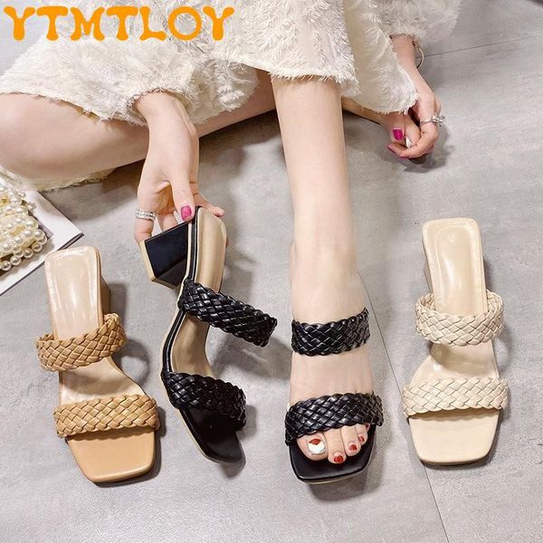 2021 summer new style european and american style open-toed square heel hand-woven high-heel fashion all-match sandals, Black
2021 summer new style european and american style open-toed square heel hand-woven high-heel fashion all-match sandals, Black