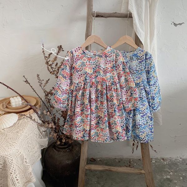 girl's dresses baby girl floral dress puff sleeve princess 2021 spring autumn kids casual vestidos 2-7 years children clothing, Red;yellow
girl's dresses baby girl floral dress puff sleeve princess 2021 spring autumn kids casual vestidos 2-7 years children clothing, Red;yellow