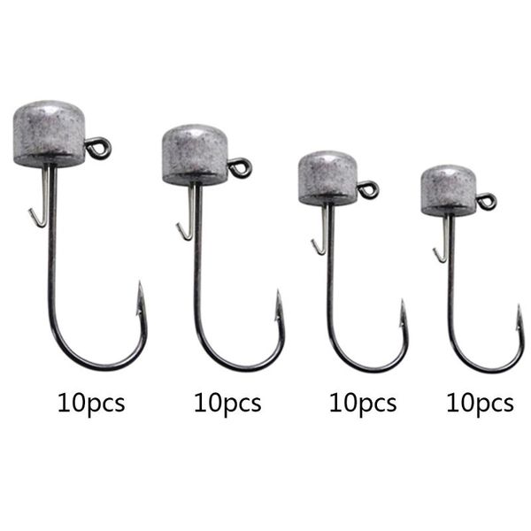 10pcs/set fishing hook crank lead head jig lure hard bait soft worm fishhook 2.5g/3.5g/5g/6g
10pcs/set fishing hook crank lead head jig lure hard bait soft worm fishhook 2.5g/3.5g/5g/6g
