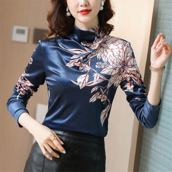 women's blouses & shirts floral print vintage blouse long sleeve turtleneck pullover winter clothes women 2021 blusas mujer de moda un, White
women's blouses & shirts floral print vintage blouse long sleeve turtleneck pullover winter clothes women 2021 blusas mujer de moda un, White