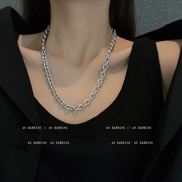 chains 2021 retro cold style lady necklace european and american hip hop clavicle chain temperament coarse jewelry, Silver
chains 2021 retro cold style lady necklace european and american hip hop clavicle chain temperament coarse jewelry, Silver