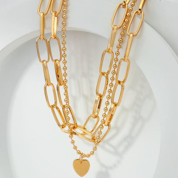 aensoa multi layer lover lock pendant choker necklace steampunk chunky chain necklace for women collier couple jewelry gift, Silver
aensoa multi layer lover lock pendant choker necklace steampunk chunky chain necklace for women collier couple jewelry gift, Silver