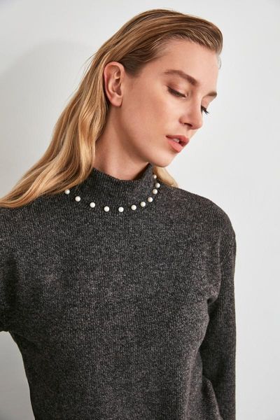 women's hoodies & sweatshirts trendyol upright collar knitted sweatshirt twoaw21sw1807, Black
women's hoodies & sweatshirts trendyol upright collar knitted sweatshirt twoaw21sw1807, Black