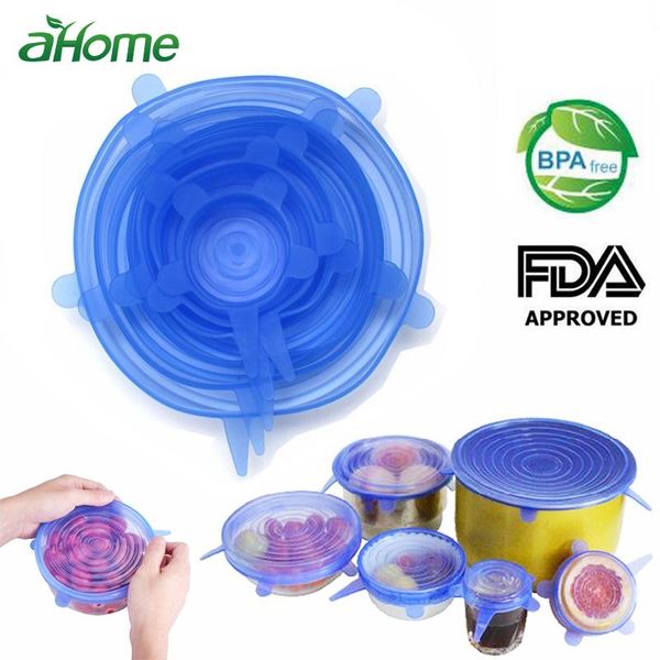food savers & storage containers blue 6pcs set bowl stretch silicone lids plastic wrap cover microwave refrigerator fresh keeping seal kitch
food savers & storage containers blue 6pcs set bowl stretch silicone lids plastic wrap cover microwave refrigerator fresh keeping seal kitch
