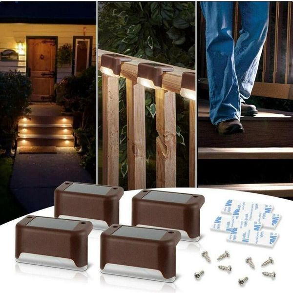 solar lamps led step lights outdoor waterproof power garden light lamp decoration for patio stair yard fence deck
solar lamps led step lights outdoor waterproof power garden light lamp decoration for patio stair yard fence deck