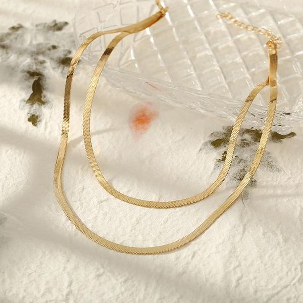 pendant necklaces multilayer snake bone necklace gold color alloy clavicle chain for women goth collar collier neck jewelry gift, Silver
pendant necklaces multilayer snake bone necklace gold color alloy clavicle chain for women goth collar collier neck jewelry gift, Silver