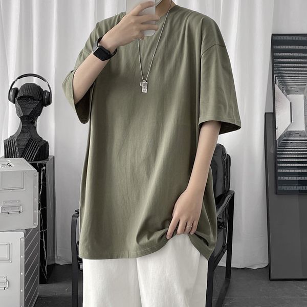 hybskr 100% cotton men's t shirts 2022 summer solid color casual short sleeve tees for man basic t-shirt couple male tees 220224, White;black
hybskr 100% cotton men's t shirts 2022 summer solid color casual short sleeve tees for man basic t-shirt couple male tees 220224, White;black