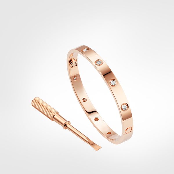 love screw bracelet 5.0 mens bracelets 10diamond designer bangle luxury jewelry women titanium steel alloy gold-plated craft gold silver ros, Black
love screw bracelet 5.0 mens bracelets 10diamond designer bangle luxury jewelry women titanium steel alloy gold-plated craft gold silver ros, Black