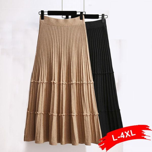 skirts ruched plus frill size pleated knitting sweater 4xl 5xl big swing warm ruffles a-line mid long ankle length knitted skirt, Black
skirts ruched plus frill size pleated knitting sweater 4xl 5xl big swing warm ruffles a-line mid long ankle length knitted skirt, Black