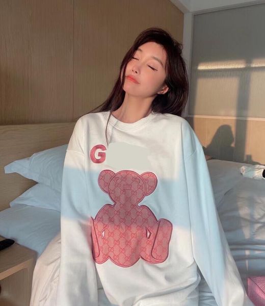 hoodies & sweatshirts letterg designer pink bear paste embroidery casual loose large version hoodie women, Black
hoodies & sweatshirts letterg designer pink bear paste embroidery casual loose large version hoodie women, Black