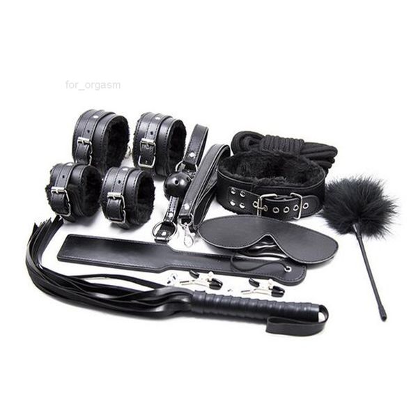 2022leather 10pce/ set game bondage restraint,hands nipple clamp whip collar erotic toy couples toys d18103107
2022leather 10pce/ set game bondage restraint,hands nipple clamp whip collar erotic toy couples toys d18103107