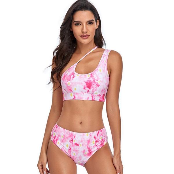 women's swimwear swimsuit 2021 women one shoulder beach bathing suit biquinis high waist bikini set tie dye floral, White;black
women's swimwear swimsuit 2021 women one shoulder beach bathing suit biquinis high waist bikini set tie dye floral, White;black