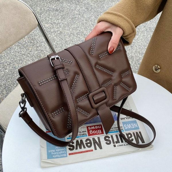 shoulder bags small pu leather crossbody for women 2021 women's handbags and purses rivet designer bag female 6841
shoulder bags small pu leather crossbody for women 2021 women's handbags and purses rivet designer bag female 6841