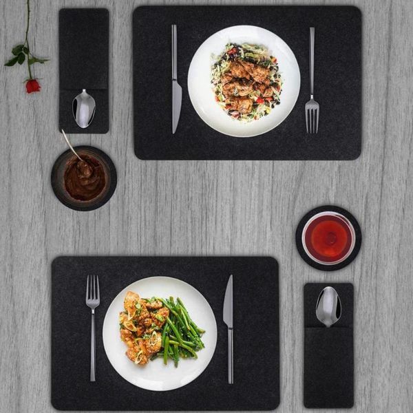 mats & pads reusable felt banquet table serving mat for canteen