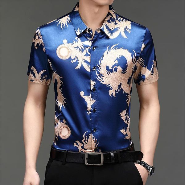 men's casual shirts original fashion men dress silk cotton print summer short sleeve shirt slim fit camisa masculina c761, White;black
men's casual shirts original fashion men dress silk cotton print summer short sleeve shirt slim fit camisa masculina c761, White;black
