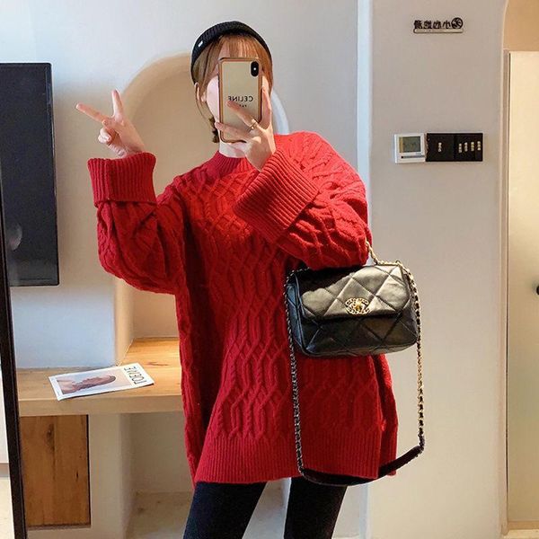 women's sweaters women 2021 autumn winter fashion twist sweater female o-neck loose pullovers ladies thicken warm knitted y365, White;black
women's sweaters women 2021 autumn winter fashion twist sweater female o-neck loose pullovers ladies thicken warm knitted y365, White;black