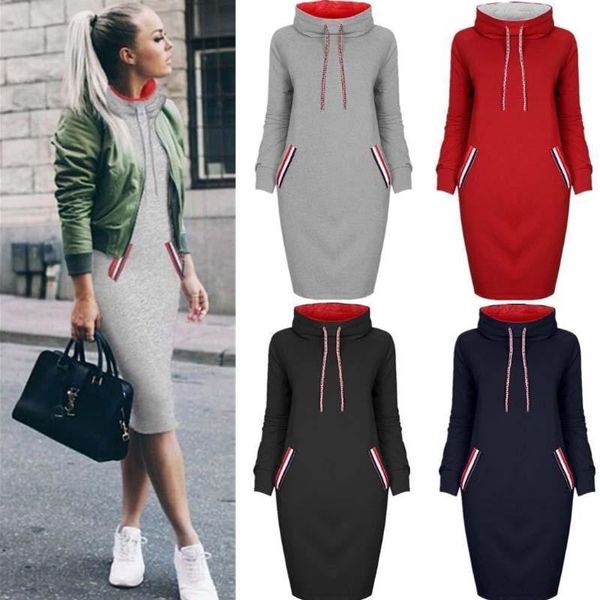 casual dresses wavaiov 2021 autumn winter dress long sleeve party vestido de festa women plus size high collar robe femme, Black;gray
casual dresses wavaiov 2021 autumn winter dress long sleeve party vestido de festa women plus size high collar robe femme, Black;gray