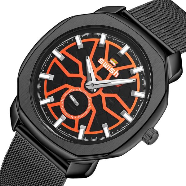 wristwatches swish luxury men's military business quartz watch stainless steel strap date calendar male clock relogio masculino, Slivery;brown
wristwatches swish luxury men's military business quartz watch stainless steel strap date calendar male clock relogio masculino, Slivery;brown