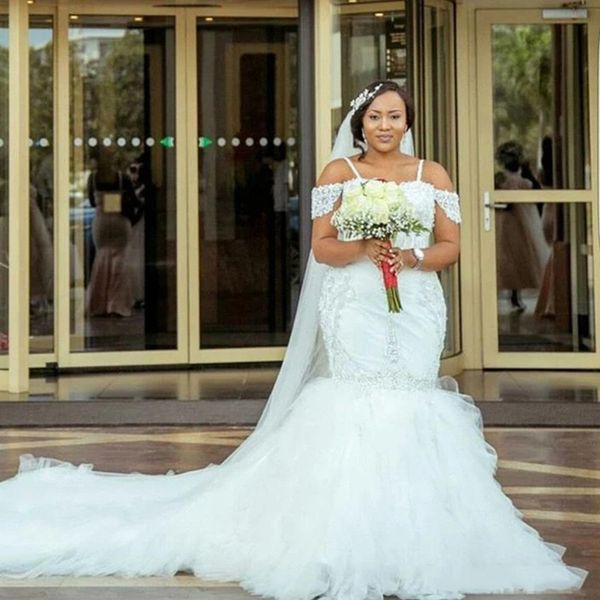 plus size arabic aso ebi luxurious mermaid wedding dress lace beaded crystals tiered skirts bridal dresses gown, White
plus size arabic aso ebi luxurious mermaid wedding dress lace beaded crystals tiered skirts bridal dresses gown, White
